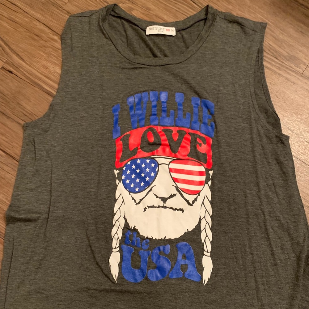 I Willie Love the USA tank